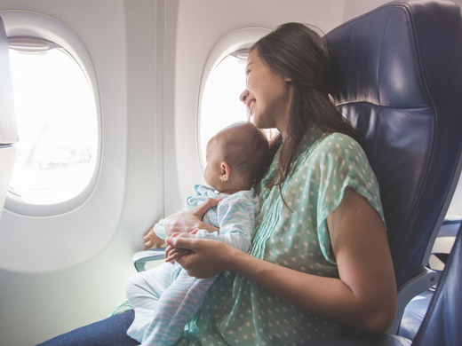 Flug Reisen mit Baby
